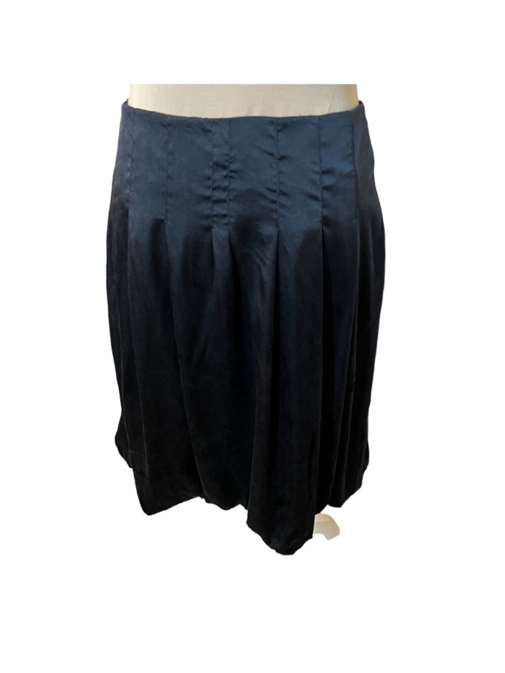 Ectetera Women’s Pouf Skirt Silk Blend Size 4 Black Minimalist Witchycore